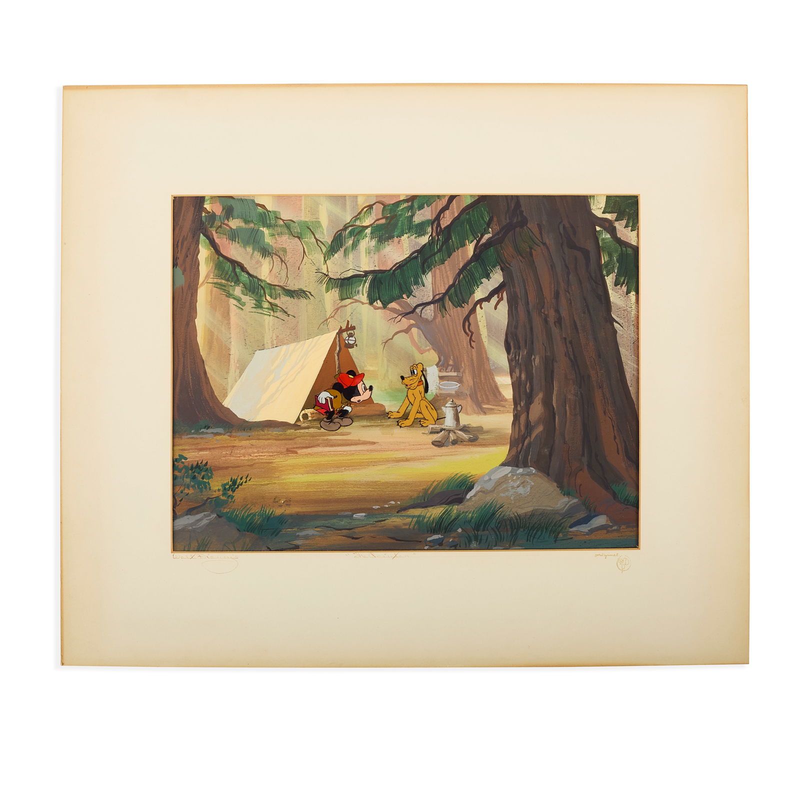 Walt Disney signed Cel Artwork from The Pointer (1 of 3)