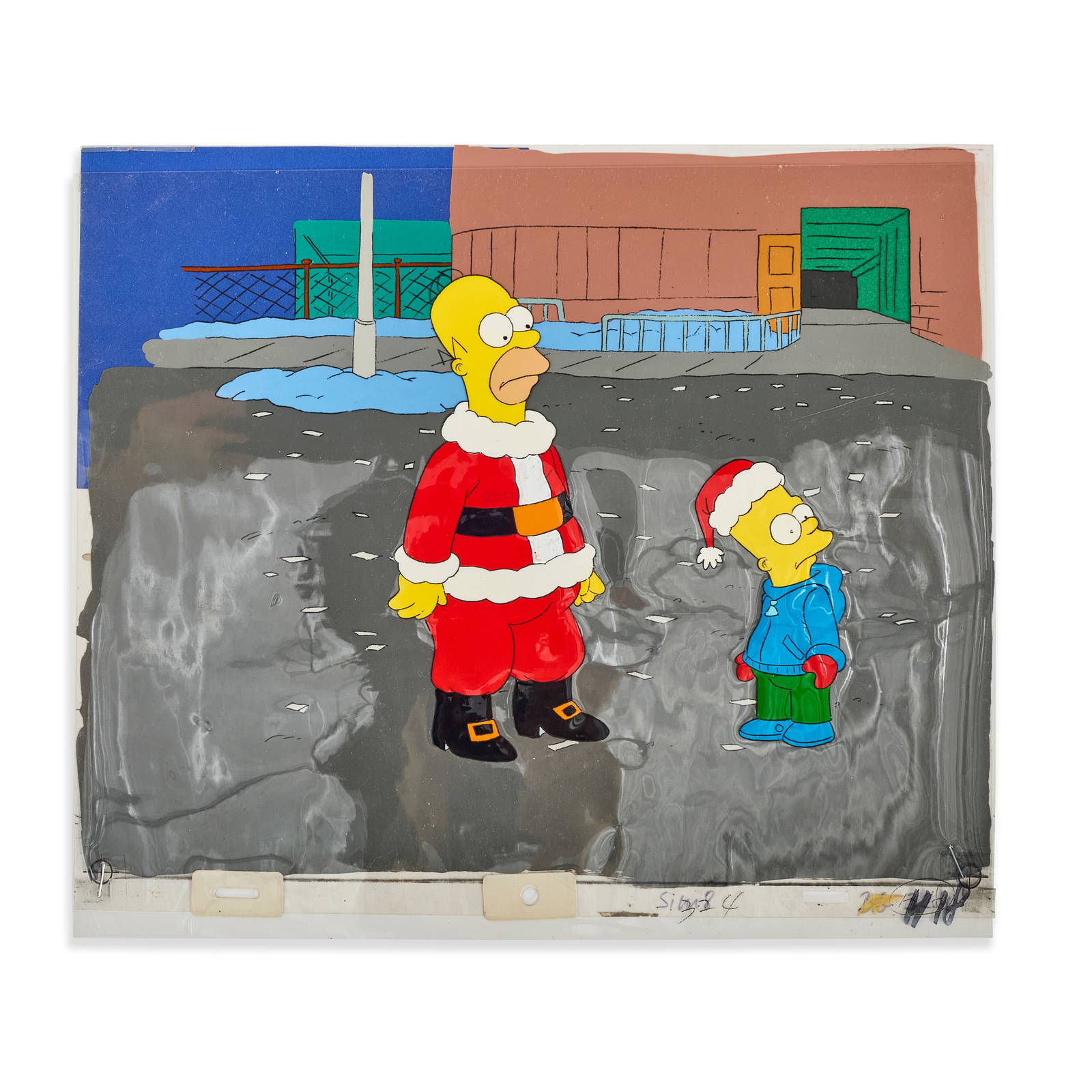 Animation Cel From The Pilot Of The Simpsons Auction