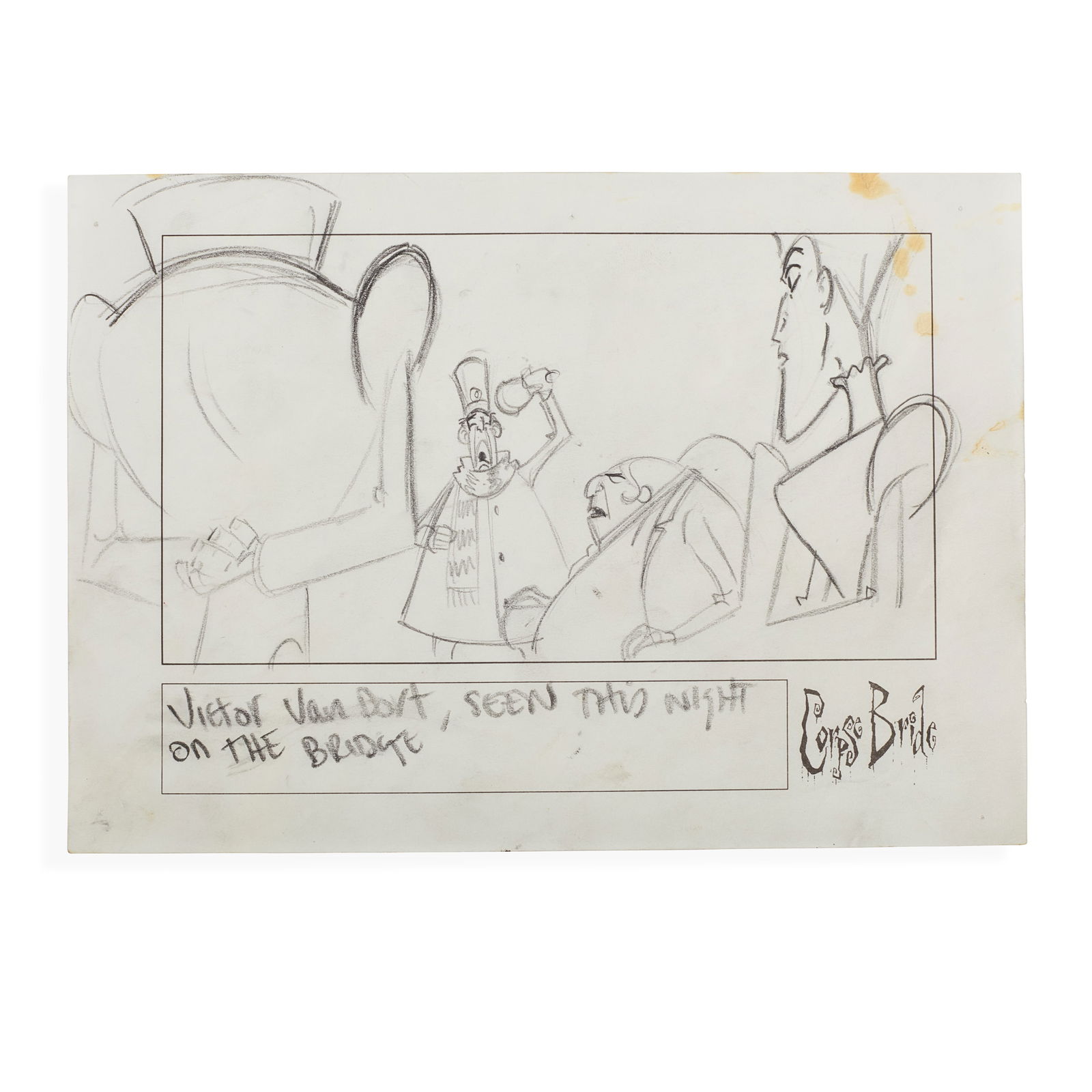 2 Concept Sketches from Tim Burton's Corpse Bride (1 of 3)