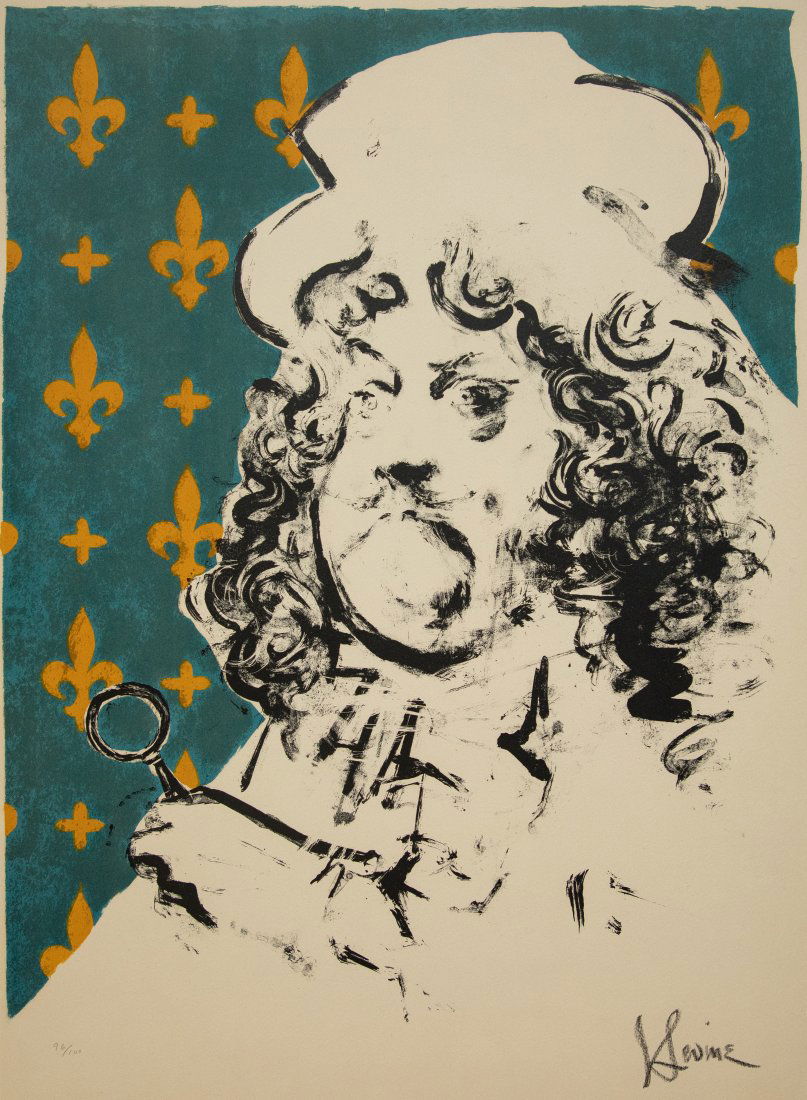 Jack Levine - Unknown (Man with Magnifying Glass): Etching. Edition 96/100. Date unknown. Very good condition. Signed lower right, editioned lower left "96/100" Sheet Size: 19.00 x 26.00 inches