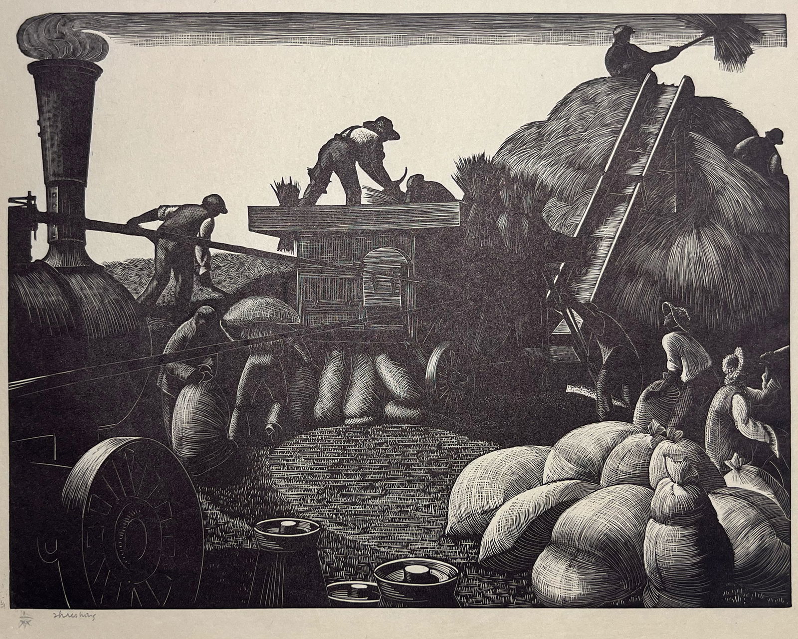 Clare Leighton "Threshing" (1 of 3)