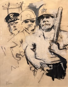 Jack Levine "Study of Officers"