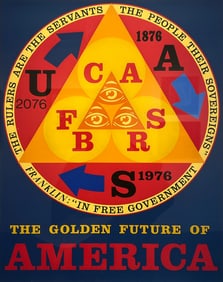 Robert Indiana "The Golden Future of America"