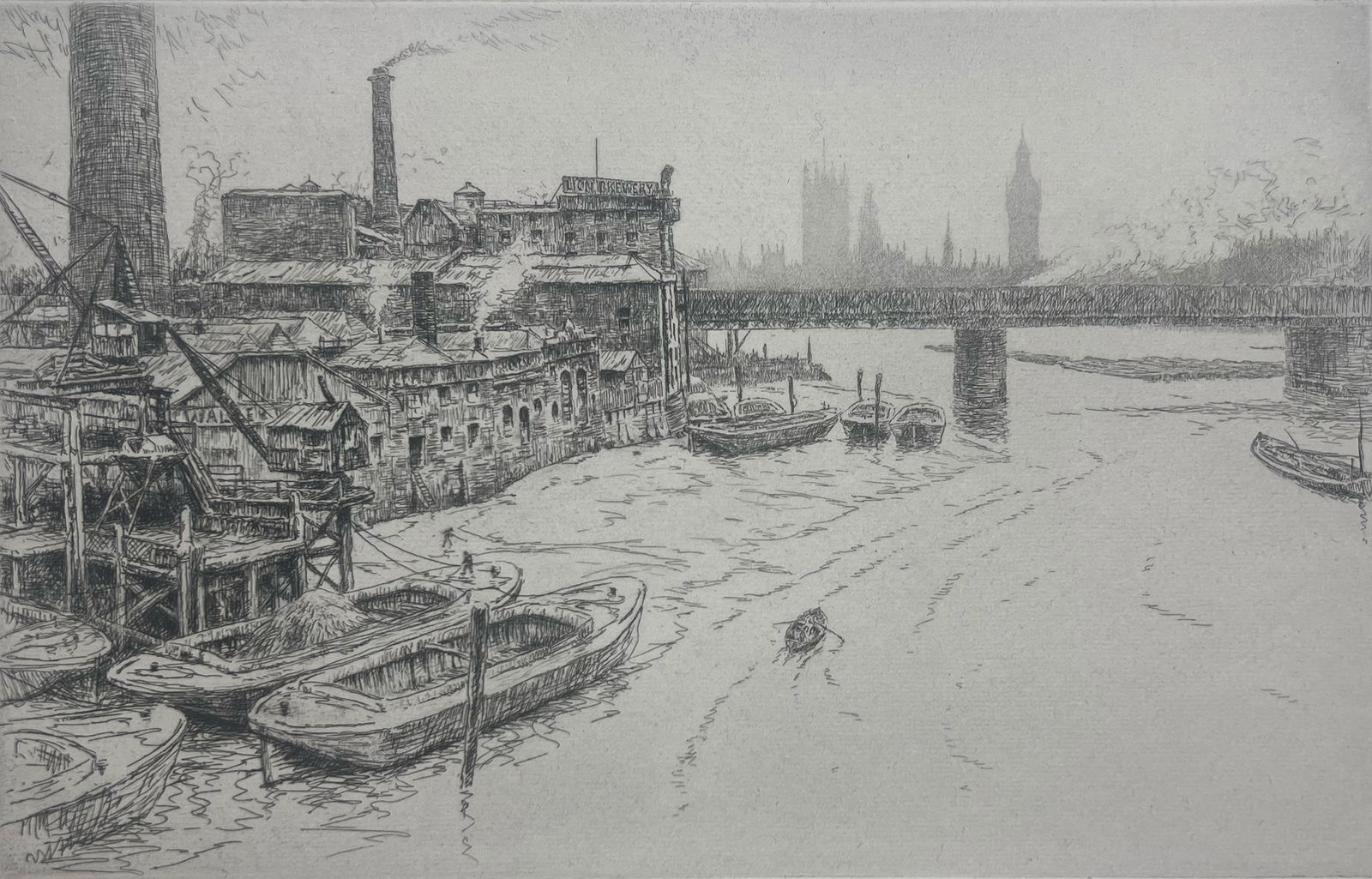 Kerr Eby "Hungerford Bridge" (1 of 2)