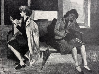 Raphael Soyer "Casting Office"