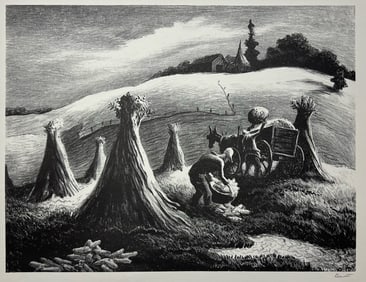Thomas Hart Benton "Loading Corn"