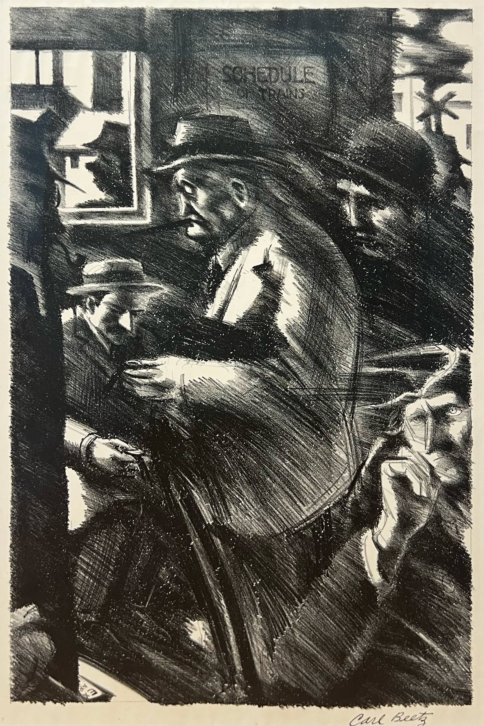 Carl Hugo Beetz "Train Schedule" (1 of 2)