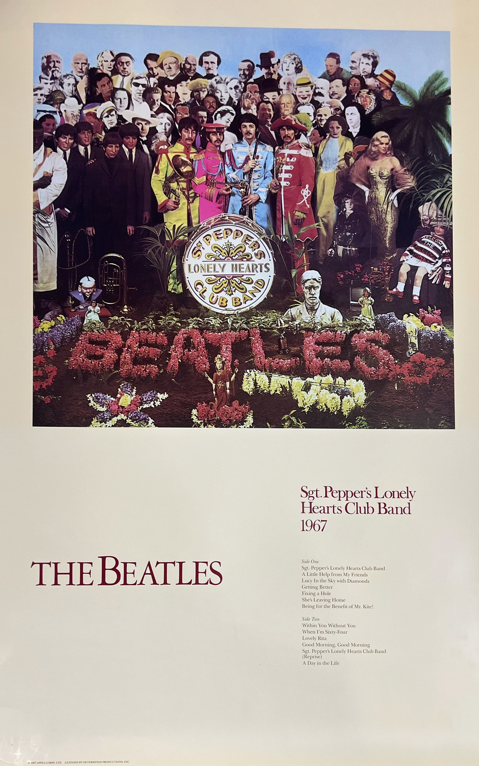 Beatles Album Posters — Group of 8: Various Beatles Album Cover posters. Each are 36 x 24 inches.