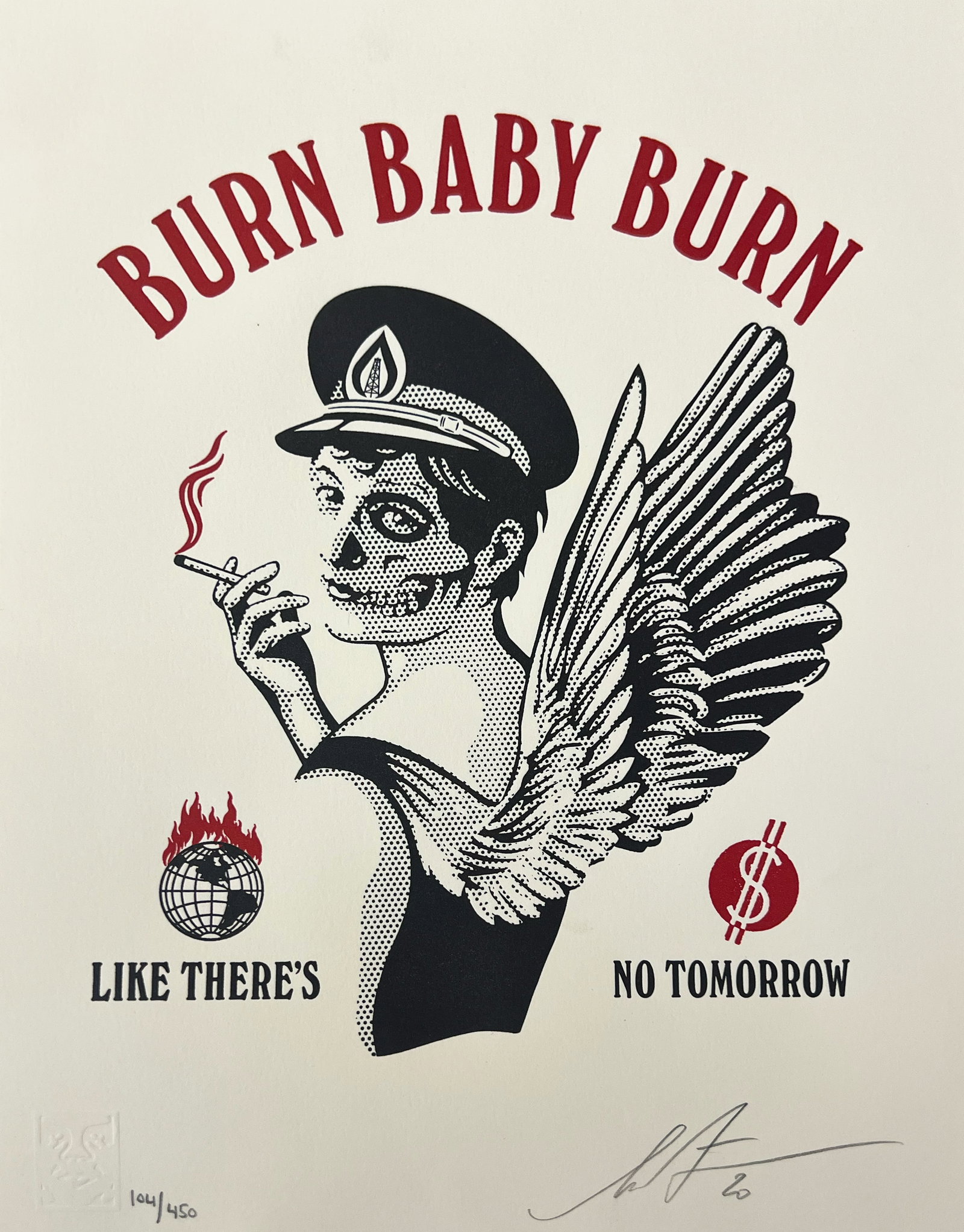 Shepard Fairey "Burn Baby Burn" (1 of 1)