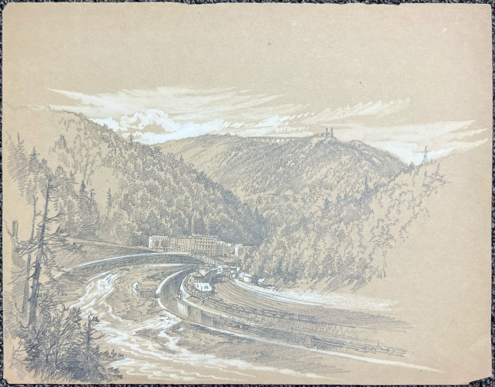 Peter Moran "Mountain Town" - 2