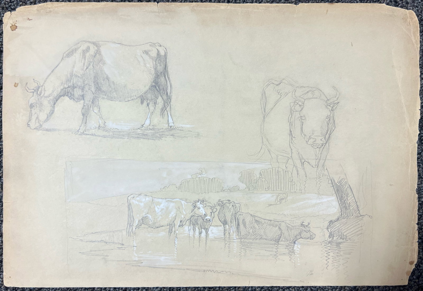 Peter Moran "Cattle Drinking" - 2