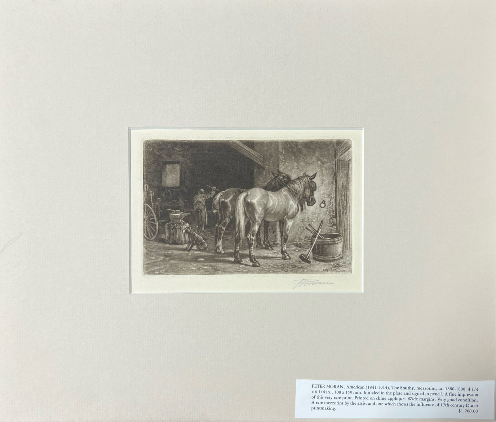 Peter Moran "The Smithy" - 3