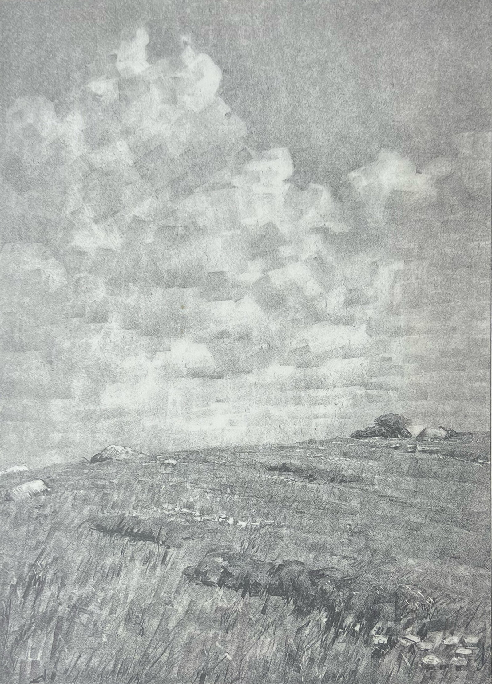Albert Barker (Lot of 5): Albert Barker Lot of 5 Lithographs. #1: Stony Pasture. #2: Woman. #3: Chateau. #4: Dilapidation. #5: Wash Day. #1: Stony Pasture (Plate: 11x8 in. Sheet: 16x11.5 in). #2: Woman (Plate: 8.75x6.75 in.