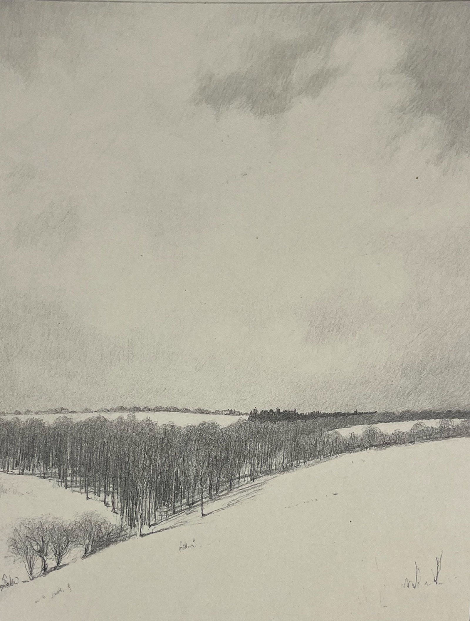 Albert Barker (Lot of 5): Albert Barker lot of 5 lithographs. #1: Snow on Rose Valley. #2: Norway Lane. #3: Willow Tree. #4: The Pool. #5: The Wind Break. #1: Snow on Rose Valley (Plate: 11.5x8.75 in. Sheet:15x11.5 in). #2: No