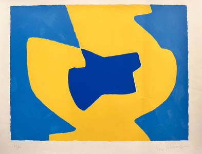 SERGE POLIAKOFF LITHOGRAPHY - CARDBOARD