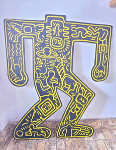 KEITH HARING SILHOUTTE SIGNED AND SEALED