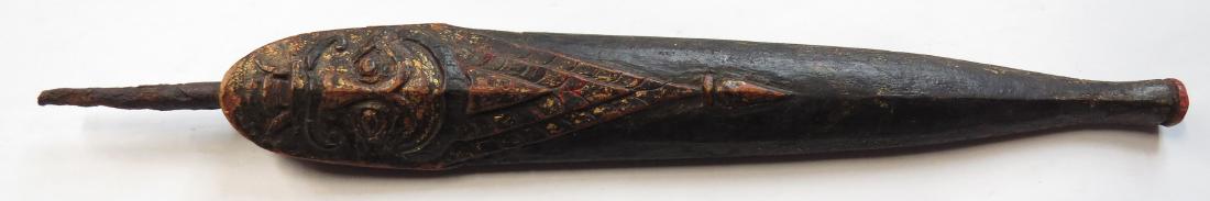 AN INDONESIAN SPEARHEAD AND SHEATH (1 of 5)