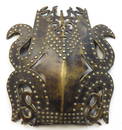 A DAYAK BRONZE FOREHEAD PLATE