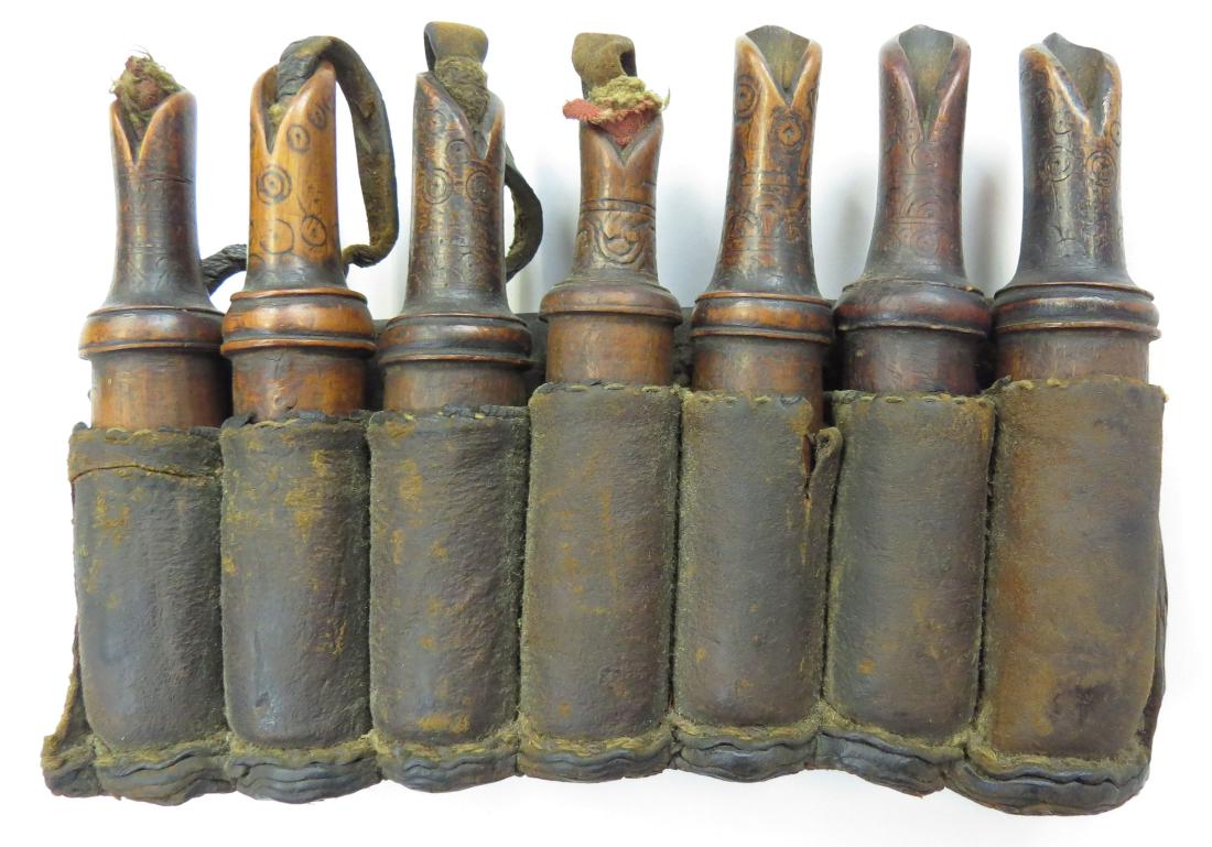 A RARE SET OF CENTRAL EUROPEAN POWDER CHARGERS (1 of 3)