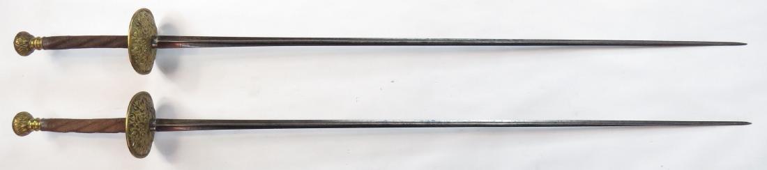 A RARE PAIR OF CONTINENTAL DUELLING SWORDS (1 of 6)