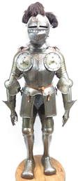 A FINE VICTORIAN-ERA ETCHED SUIT OF ARMOR