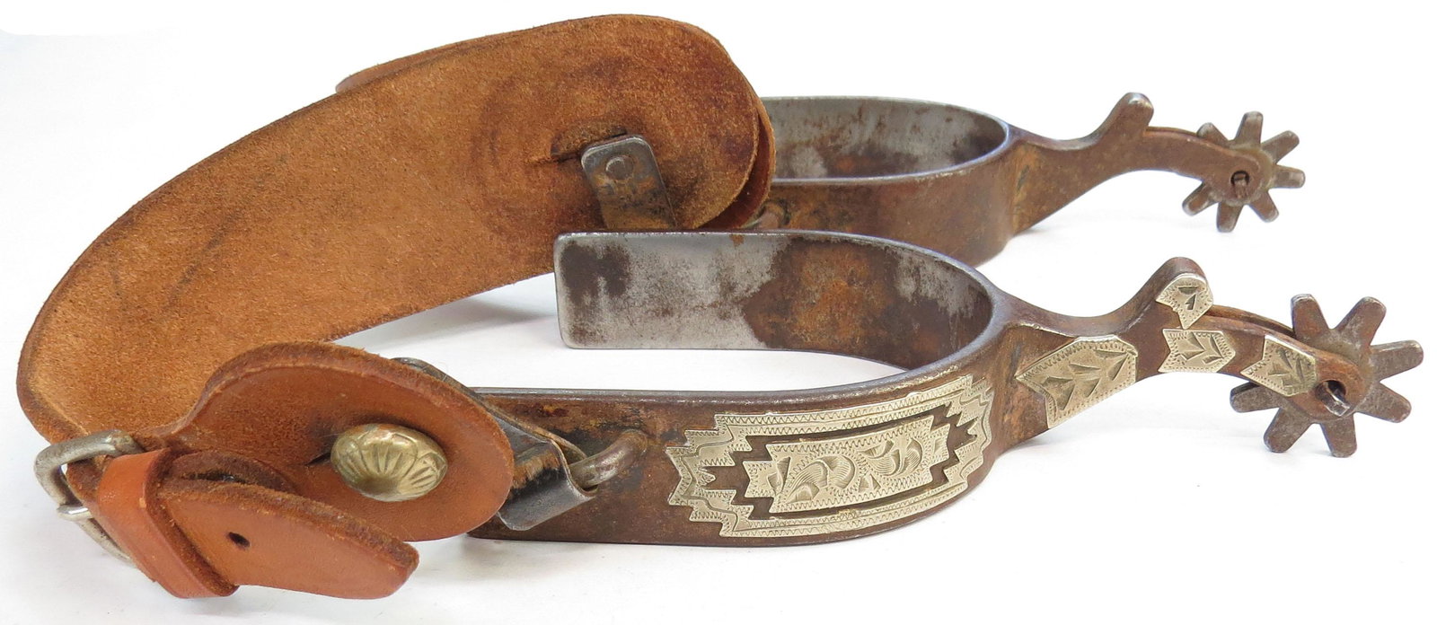 A PAIR OF WESTERN SPURS (1 of 4)