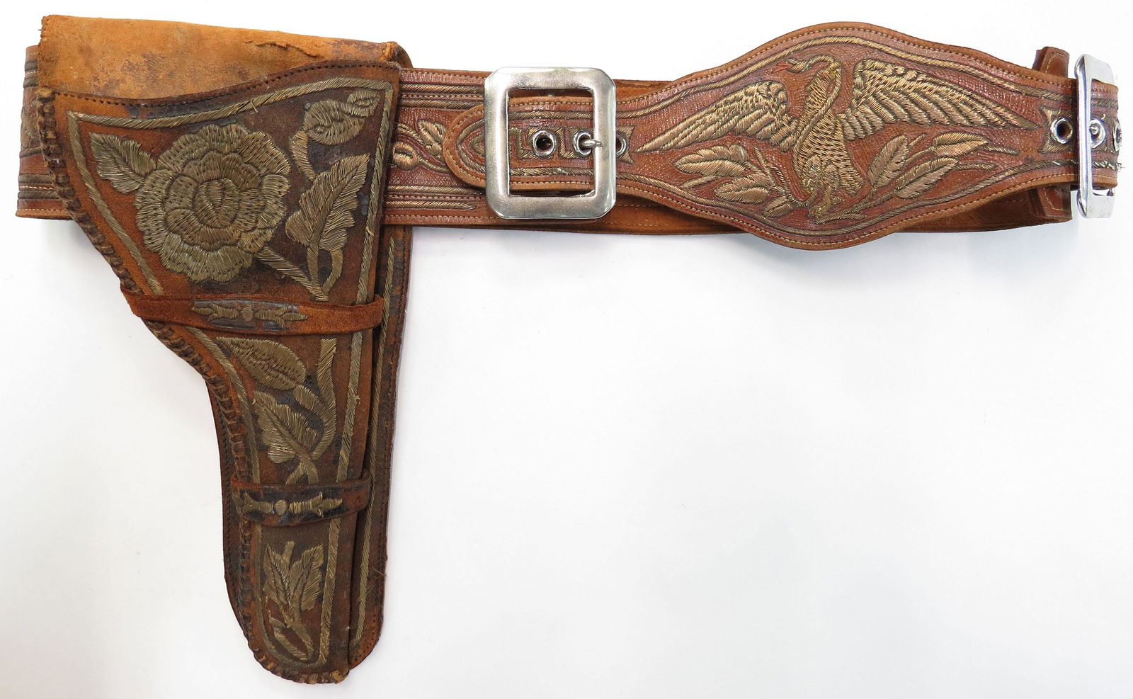 A RARE MEXICAN REVOLUTIONARY-ERA HOLSTER RIG (1 of 4)