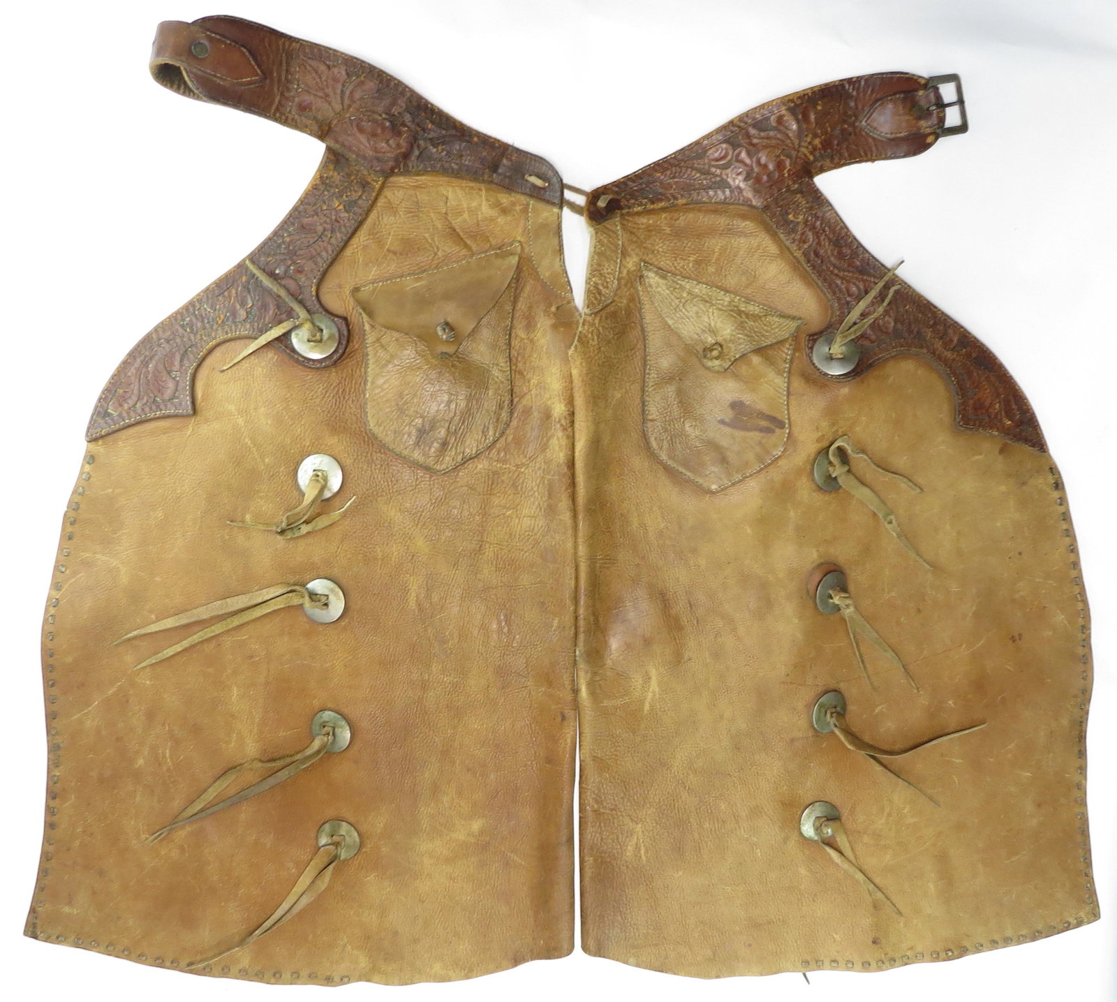A PAIR OF AMERICAN WESTERN CHAPS (1 of 5)
