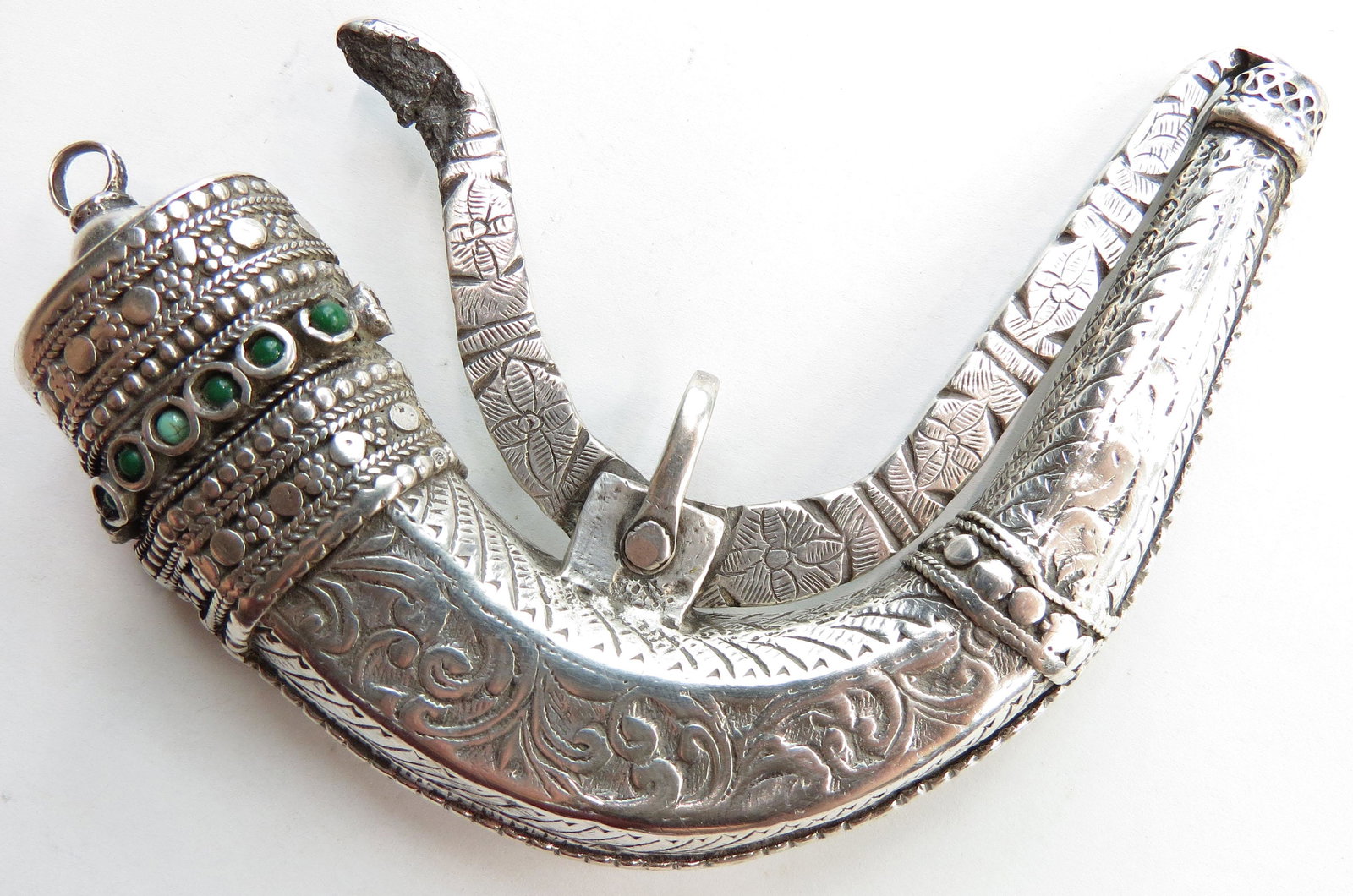 A FINE OTTOMAN PRIMING FLASK (1 of 2)