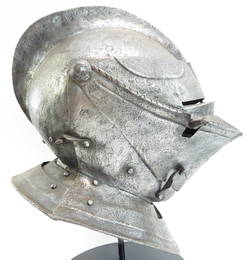 A RARE ENGLISH CLOSE HELMET