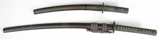 RARE DAISHO PAIR OF JAPANESE SAMURAI SWORDS