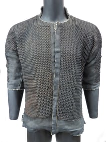 A JAPANESE KUSARI KATABIRA ARMOR MAIL COAT