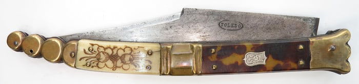 A SPANISH NAVAJA CLASPKNIFE
