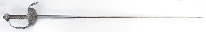 A RARE ENGLISH RAPIER SWORD