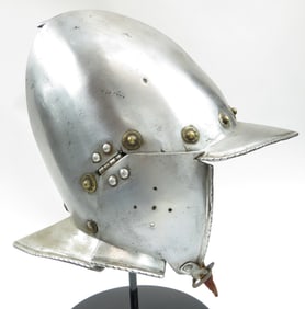 A RARE ITALIAN BURGONET HELMET
