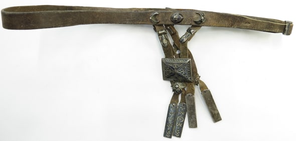A RUSSIAN COSSACK DAGGER BELT