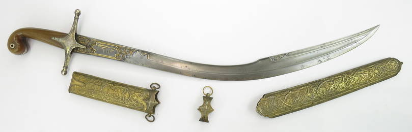 A FINE RARE OTTOMAN PALA KILIC SWORD