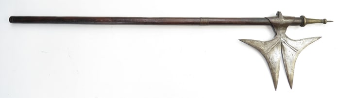 A RARE INDIAN BATTLEAXE