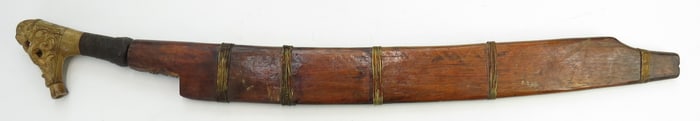 A DAYAK HEADHUNTER PARANG IHLANG OR MANDAU SWORD