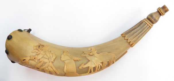 A MEXICAN POWDERHORN