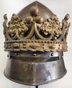 A VICTORIAN-ERA KINGS SALLET HELMET