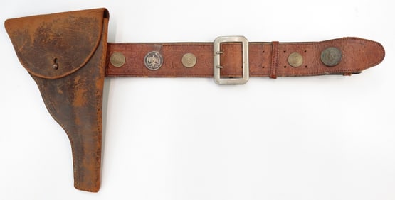 A RARE MEXICAN REVOLUTION-ERA HOLSTER AND BELT