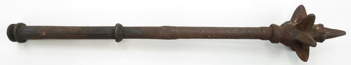 A VICTORIAN ERA MEDIEVAL STEEL MACE