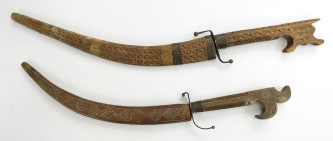 TWO ALGERIAN NIMCHA DAGGERS