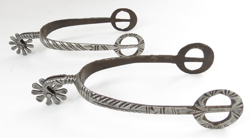 TWO SPANISH COLONIAL SPURS