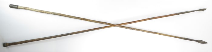 A PAIR OF ANGLO-INDIAN LANCERS SPEARS