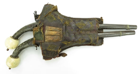 A RARE PAIR OF SYRIAN FLINTLOCK PISTOLS