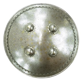 A FINE INDIAN DHAL SHIELD