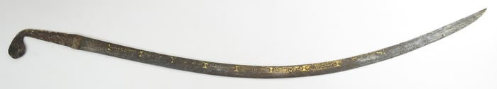 AN OTTOMAN HOLY RELIC SHAMSHIR BLADE