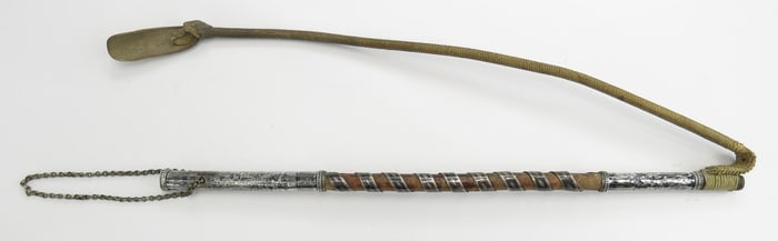 A RARE CAUCASIAN NAGAIKA RIDING CROP